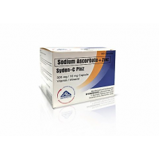 SydenC Pluz (Sodium Ascorbate plus Zinc) 500mg Capsule box 100's